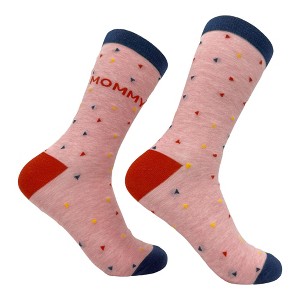 Crazy Dog T-Shirts Women's Mommy Socks Funny Cute Mothers Day Gift Novelty Footwear - 1 of 4