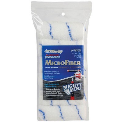 ArroWorthy Barracuda Microfiber 4 in. W X 9/16 in. Jumbo Paint Roller Cover 6 pk