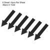 Unique Bargains Directional Sign PVC Adhesive Removable Arrow Stickers 6 Sheet - 3 of 4