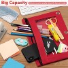 Paaaawaters Pencil Pouch for 3 Ring Binder, Bulk 6 Pack 3-Holes Zipper Pencil Pouches in Assorted Colors - 3 of 4