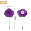 Unique Bargains Camellia Boutonnieres Pins for Formal Party Easy to Use Artificial Flowers 12pcs - 2 of 4