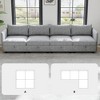 Christopher Knight Home Julius 98.5" Flexible Modular Chenille L Shape Sofa with Storage - 3 of 4