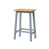 CAVINAS Set of 2 Solid Wood Bar Stools, 25.6'' Farmhouse Counter Stools with Footrest & 220LB Capacity for Kitchen Island & Dining - 3 of 4