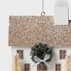 Glittered Paper House with Wreath and Bottle Brush Trees Christmas Tree Ornament White - Wondershop™ - 3 of 3