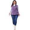 Agnes Orinda Women's Plus Size Utility Cargo Pockets Drawstring Waist Sleeveless Scrub Vests - 3 of 4