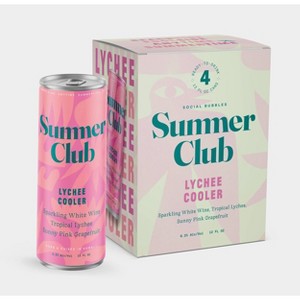 Summer Club Lychee Cooler - 4pk/355ml Cans - 1 of 4