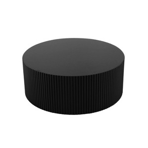 NicBex Modern 35.43" Round Coffee Table with Relief Design for Living Room and Office - 1 of 4