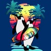 Boy's Design By Humans Penguin Summer Vacation By clingcling T-Shirt - 2 of 4