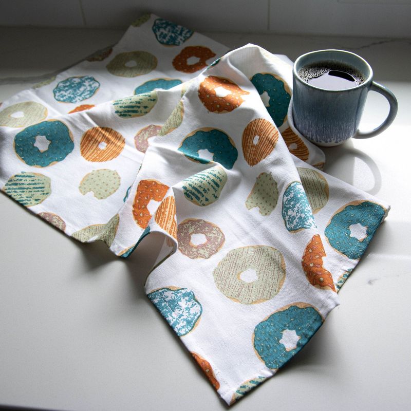Yummy Donuts Multi Cotton Tea Towel - Foreside Home & Garden, 5 of 6