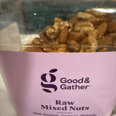 Good Gather Unsalted Roasted Mixed Nuts - 30oz, Ready To Eat, Cashews Almonds Pecans Hazelnuts