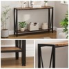 43'' Narrow Console Table with V Design, 2-Tier Entryway Table with Storage Shelf for Living Room - 4 of 4