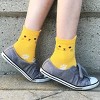 Wrapables Novelty Animal Print Crew Socks (Set of 5), Whiskers and Paws - 4 of 4