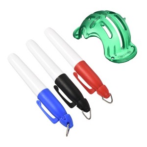 Unique Bargains Golf Ball Liner Kit with Mark Pens Set of 4 - 1 of 4