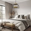 DORESshop 5-Light Black & Gold Dome Pendant Light, E12 Base, No Bulbs Included - 3 of 4