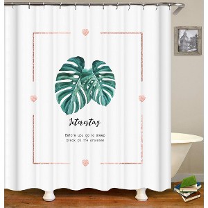 Interesting Life Shower Curtains for Bathroom Waterproof Fabric Bath Curtain Durable Soft Stylish Bathroom Decor 72x72 Inch - 1 of 1