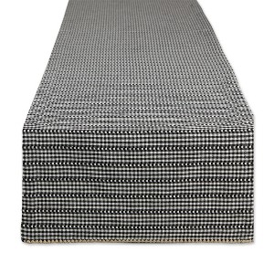 Design Imports  Black Farmhouse Gingham Table Runner 14X108 - 1 of 4