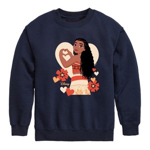 Boys' - Disney - Love Moana Graphic Long Sleeve Fleece Sweatshirt - 1 of 4
