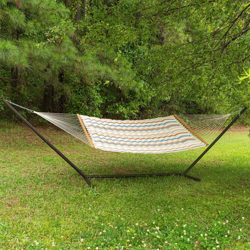 13&#39; Pillowtop Outdoor Fabric Hammock with Spreader Bar Terracotta Pink - Threshold&#8482;, 1 of 6