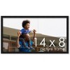 PosterPalooza | Photo Size Modernist Black Picture Frame - UV Acrylic, Foam Board Backing, Hanging Hardware - 2 of 4