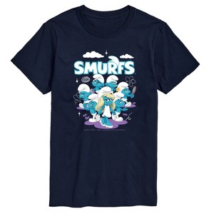 Men's - Smurfs - Group Logo Short Sleeve Graphic T-Shirt - 1 of 4