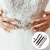 Unique Bargains Handmade Rhinestone Dress Accessories Bridal Belt with Ribbon - 4 of 4