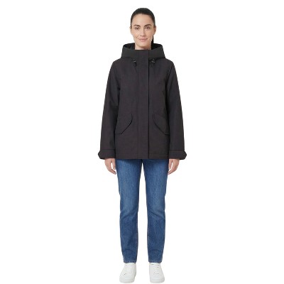 Женские куртки Rokka&Rolla Women's Stand Collar Trench Coat Windbreaker Jacket-Black, size Medium — фото 6