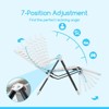 Tangkula Set of 2 Patio Chaise Lounge Chair Folding Chaise Lounge Outdoor with 7-Position Backrest & Adjustable Footrest White - 2 of 4