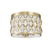 Harden 3-Light Flush Mount Ceiling Light - Matte Black Steel, Dimmable, Damp Rated, 12.25" - 2 of 4