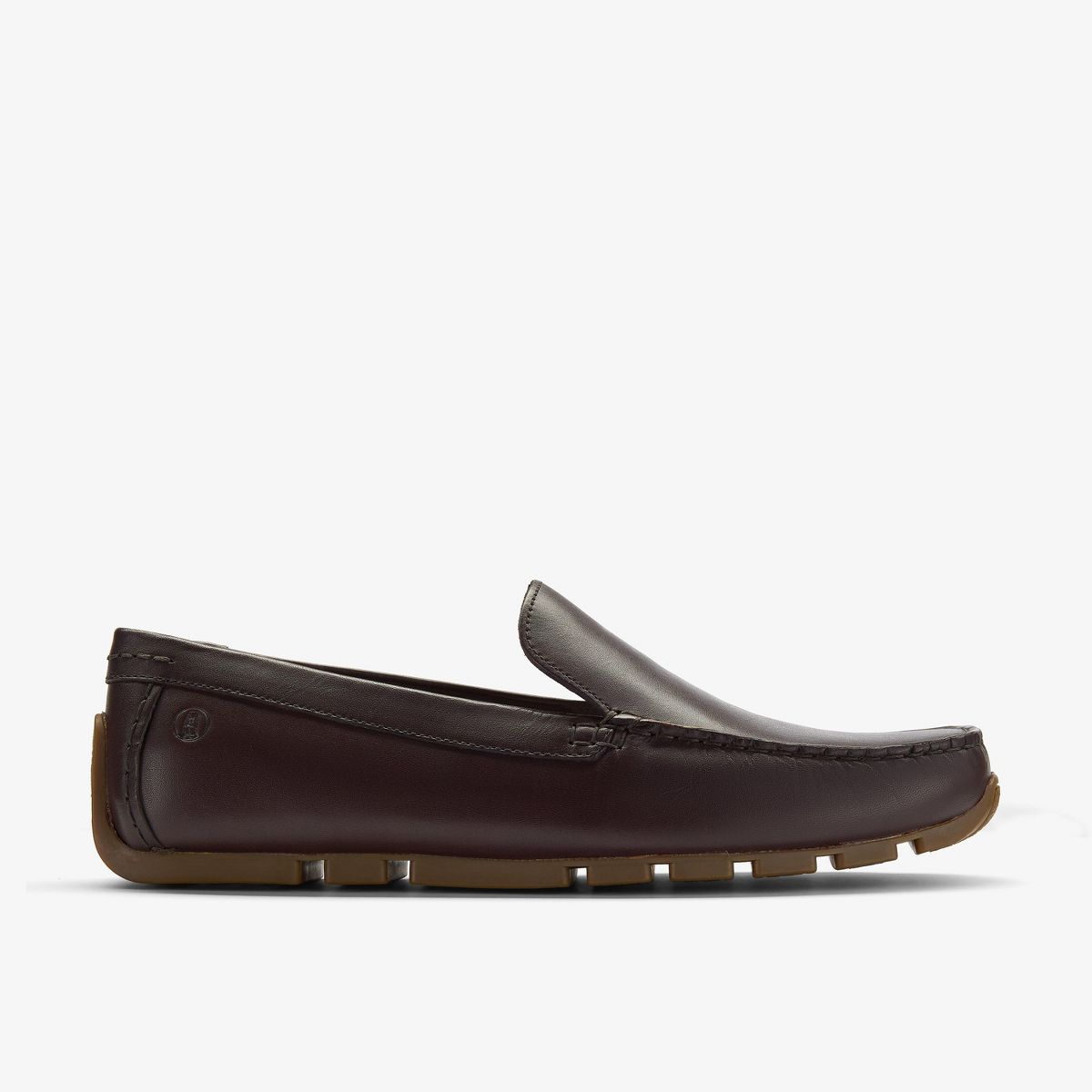 Clarks Mens Corsley Plain Dark Brown Leather Shoes