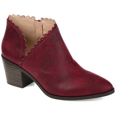Journee Collection Women's Tessa Inside Zip Stacked Heel Booties