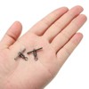 Unique Bargains 3-Way T-Shape Brass High Strength Cross Line Fishing Swivels 20 Pcs - 4 of 4