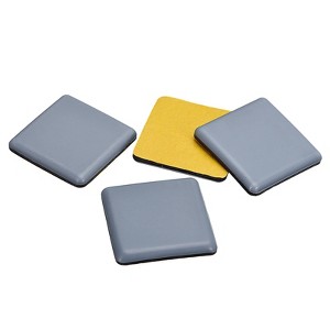 Unique Bargains Self-adhesive Square Chair Leg Protectors for Carpet Hardwood Floors - 1 of 4