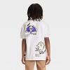 Boys' Pokémon Legendary Lunala and Solgaleo Oversized Short Sleeve Graphic T-Shirt - White - 3 of 4