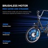 Garvee Adult Electric Trike, 7-Speed Electric Tricycle, 26" Folding Electric Tricycle with Basket, 36V Detachable Battery, 250W Brushless Motor, Grey - 4 of 4