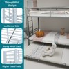 NicBex Twin/Twin Sturdy Metal Bunk Beds with Optional Trundle,Ladder&Full-Length Guardrails,Heavy Duty Bunkbeds for Teens&Adults,350lbs Max - 4 of 4