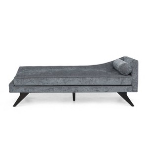 Cagle Mid Century Modern Fabric Chaise Lounge - Christopher Knight Home - 1 of 4