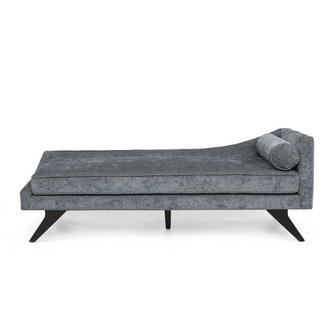 Dark grey discount chaise lounge chair