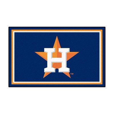 MLB Houston Astros 4'x6' Plush Area Rug - Navy