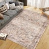 Area Rugs for Living Room,Vintage Rugs for Bedroom Machine Wash Soft Low Pile Area Rug Print Carpet with Rubber Backing - 3 of 4