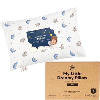 KeaBabies Mini Toddler Pillow with Pillowcase, 9x13 Small Pillow for Toddler, Soft Kids Pillow for Sleeping, Travel, Age 2-4