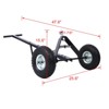 Naysaye Wagons Trailer Dolly Pneumatic Tires Tongue Weight Capacity for Garage and Outdoor Use, Black, 47.6"*25.6"*15.6" - 3 of 4