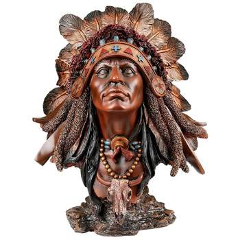 Design Toscano Native American Chief of the Plaines Bust Statue