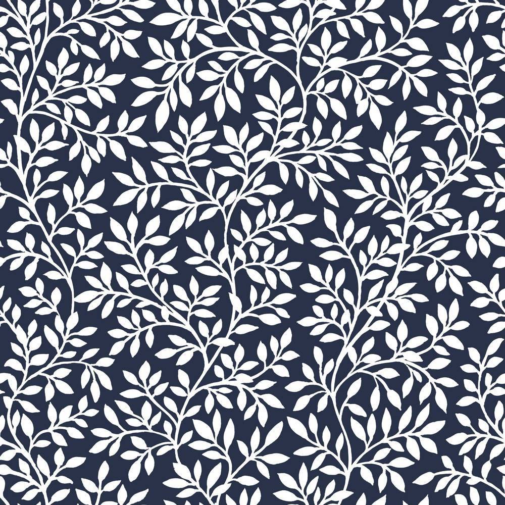 Photos - Wallpaper Tempaper & Co Vintage Vine Removable Peel and Stick , French Blue