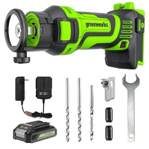 Greenworks POWERALL 24V Cordless Speed Saw Kit with 2.0Ah Battery and Charger - 1 of 3