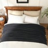 Dark Grey Polyester Fleece Throw Blanket 50x60 Inches for Couch Bed Sofa - 2 of 4