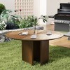 Luck Live 59" Round Dining Table Geometric mosaic tabletop - 2 of 4