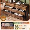 GALAXHERO 6-Drawer Wide Fabric Dresser TV Stand for 68" TV, Large Storage Tower Unit with Fabric Bins for Bedroom, Closet, Hallway - 3 of 4