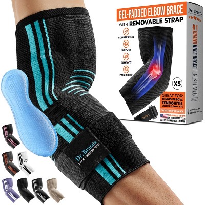 DR. BRACE®  Elbow Brace Support, Breathable Elbow Compression Sleeve with Gel Pad for Golfer's, Tennis Elbow & Pain Relief