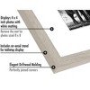 Americanflat 8x8 Picture Frame in Drift Wood - Displays 4x4 With Mat and 8x8 Without Mat - Composite Wood with Shatter Resistant Glass  and Tabletop - 3 of 4