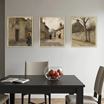 Floral Canvas Wall Art with Strong Artistic and Visual Aesthetics,3 - Pieces